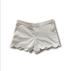 Club Monaco white eyelet shorts